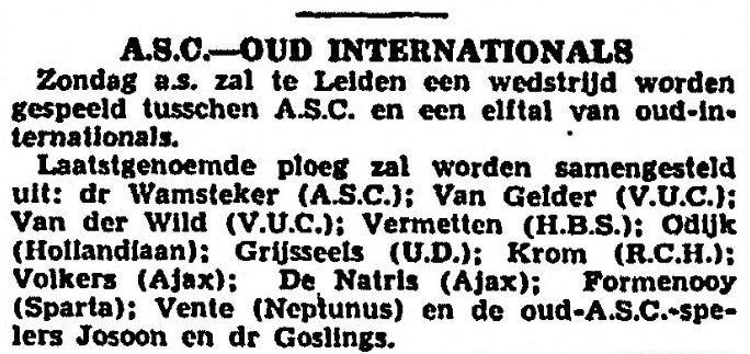 1936, ASC - Oud-Internationals